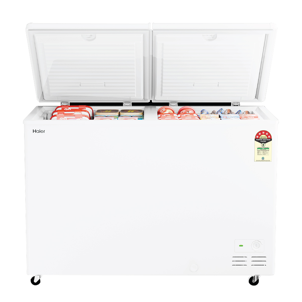 Haier 500 Ltr Double door- White Colour Convertible Hard top Freezer